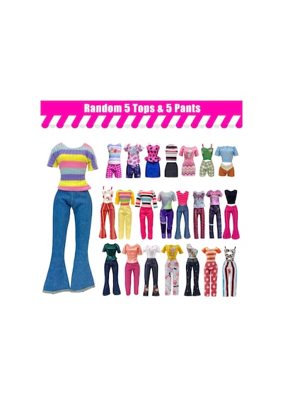 Babeilei Sku:smgstkae0b158f24 30 Parça Oyuncak Bebek Kıyafetleri Ve Aksesuarları 11,5 İnç Kız Bebekler İçin Rastgele 5 Üst, 5 Pantolon, Rastgele 3 Elbise, Rastgele 3 Moda Elbise, Rastgele 2 Mayo, 6 Çift Ayakkabı, 1 Çanta, 5 Askı 0 Babeilei Sku:smgstkae0b158f24 30 Parça Oyuncak Bebek Kıyafetleri Ve Aksesuarları 11,5 İnç Kız Bebekler İçin Rastgele 5 Üst, 5 Pantolon, Rastgele 3 Elbise, Rastgele 3 Moda Elbise, Rastgele 2 Mayo, 6 Çift Ayakkabı, 1 Çanta, 5 Askı 0