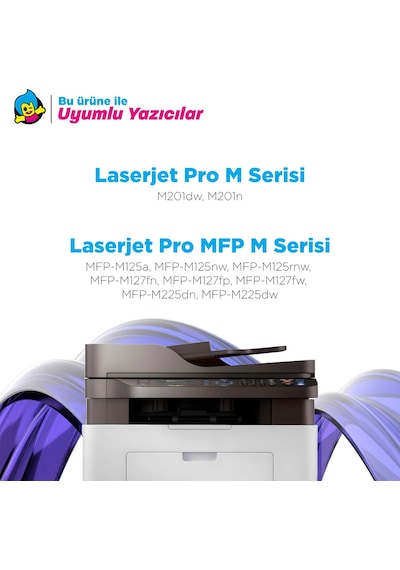 Hp 83a / Cf283a Uyumlu Toner 4'lü Paket / M201 / M125 / M225 / M127