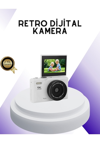 5k Uhd Dijital Kamera Wifi Bağlantılı Otofokus 18x Zoom Taşınabilir