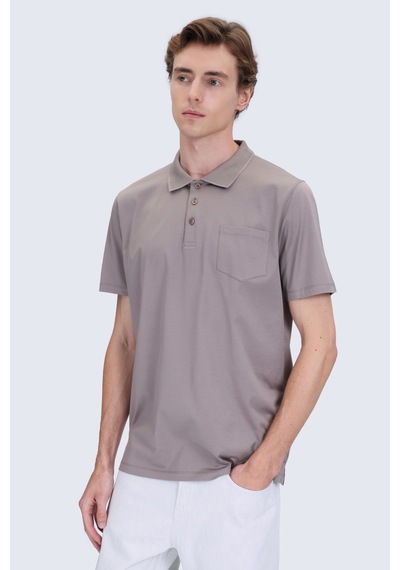 Hatemoğlu Vizon Regular Fit Polo Yaka 100% Pamuk Merserize Tişört