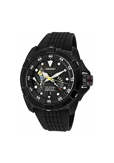 Seiko Velatura Srh013 Modeli Siyah Silikon Kordon Siyah
