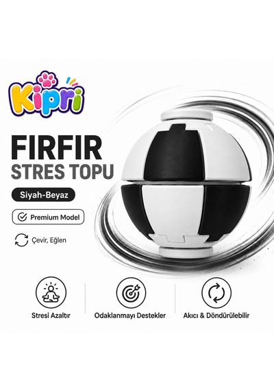 Go.3dify Spinner Ball Rulmanlı Fırfır Stres Topu Bas-çevir 3d Baskı Fidget Oyuncak