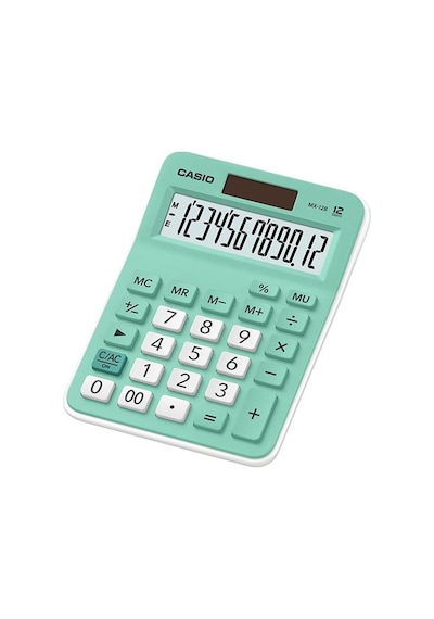 Casio Hesap Makinesi Masaüstü 12 Hane Açık Yeşil Mx-12b-gn Çok Renkli