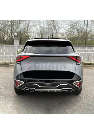 S-dizayn Kia Sportage Ön Ve Arka Tampon Koruma Difüzör Seti 2022 Üzeri A+ Kalite