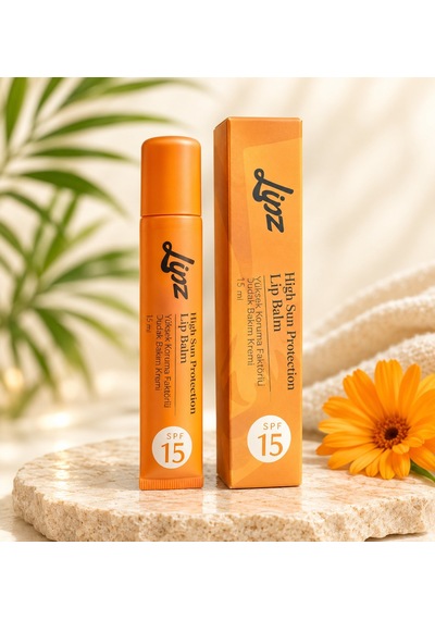 Lipz Spf 15 Dudak Bakım Kremi 15 Ml Güneşe Karşı Koruma Ve Yoğu