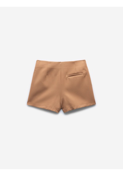 Koton Regular Fit Tek Cep Detaylı Mini Şort Etek Deve Tüyü 5sak70170pw Taba