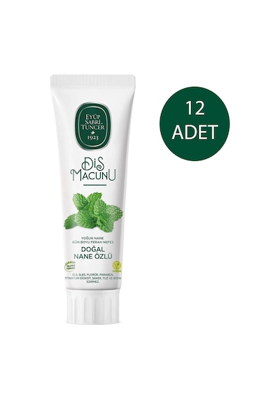 Eyüp Sabri Tuncer Doğal Nane Özlü Diş Macunu 12 x 90 ML