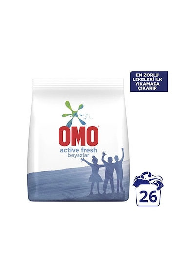 Omo Active Fresh Deterjan Beyazlar 4 KG + Renkliler 4 KG