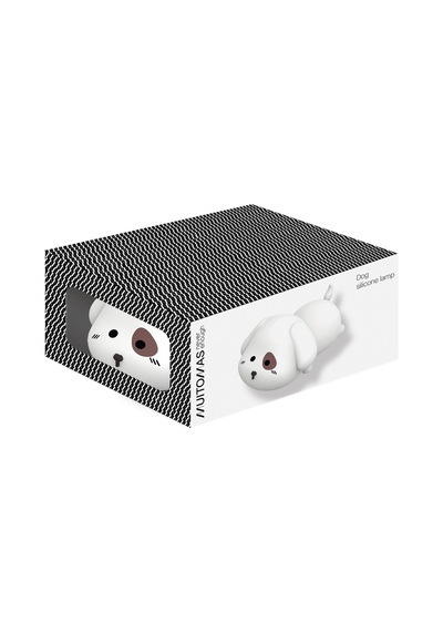 Muıtomas Köpek Figürü Slikon Gecelambası Usb-c Beyaz