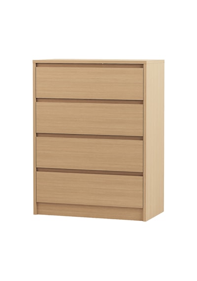Nolm 4 Çekmeceli Şifonyer G:76 D:40 Y:100 Meşe