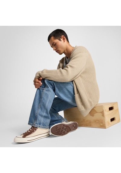 Converse Everyday Essentials Unisex Kahverengi Sneaker Krem