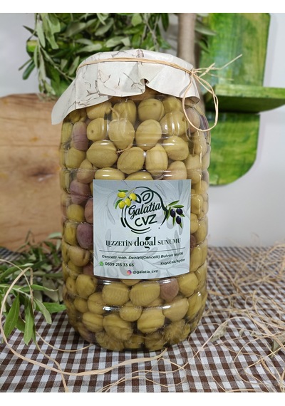 Ydın Yöresi Mudanya Cinsi Sofralık Tatlandırılmış Çizik Zeytin 2 Kg