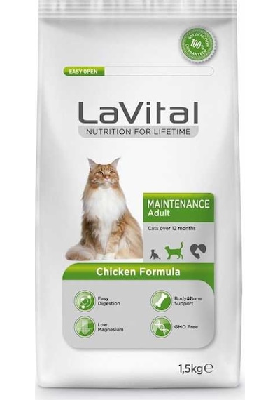 La Vital Maintenance Tavuklu Yetişkin Kedi Maması 1500 G