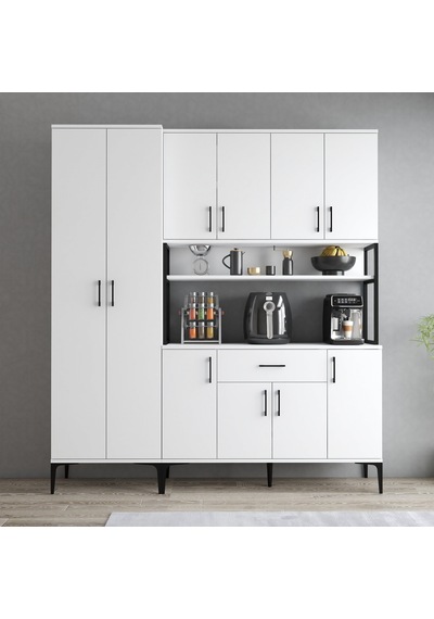 Tanmob Mdl0601 Alt Üst Çift Kapılı Çok Amaçlı Dolap 8 Kapaklı Çek Tanmob Mdl0601 Alt Üst Çift Kapılı Çok Amaçlı Dolap 8 Kapaklı Çek