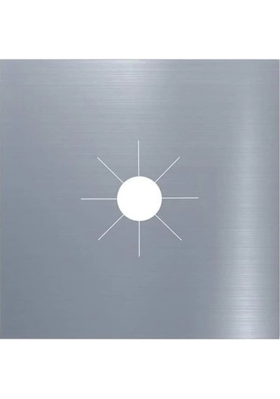 Ocak Koruyucu Alüminyum Ped Seti 5 Adet Gümüş