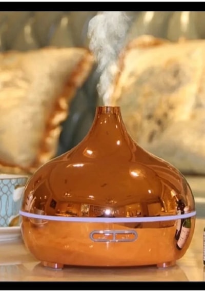 Hava Nemlendirici Parlak Gold Aromatik Oda Kokusu 550 Ml Kahve Aroma Difüzörü Buhar Nemlendırıcı