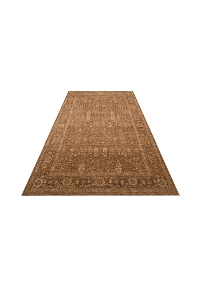 Shiraz Shr 03 Beige Vintage Eskitme Tarzı Yumuşak Dokulu Salon Halısı Oturma Odası Halısı Bej 2