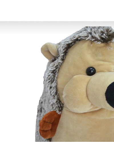 Sevimli Kirpi Peluş Oyuncak Hediyelik Uyku Arkadaşı 30 Cm Krem