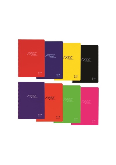Keskin Color Free Defter A4 160 Yaprak Spiralli Plastik Kapak Çizgili 1 Adet