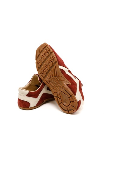 Sneaker Günlük Kadın Rc-25y-187-mıu1005 John May Bordo Süet-bej Cilt Bordo Süet-bej Cilt Bordo - Bej