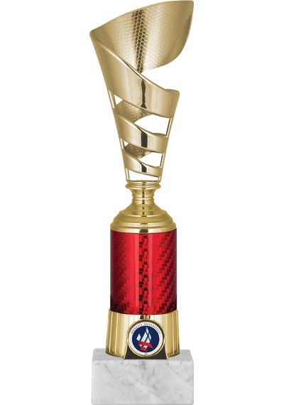 Odak Kupa - Genel Kupalar - Gn-017 B - 27 Cm Altın - Beyaz