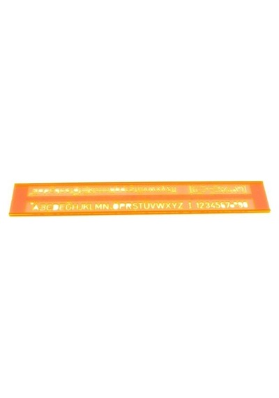 Teknik Resim Yazı Şablonu 10 Mm Çok Renkli