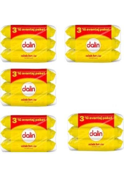 Dalin Islak Havlu 5 X 3'Lü Avantaj Paket 840 Yaprak