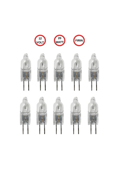 10 Adet Ledvance 12volt 20w Sarı Işık G4 Duylu Fırın Ampulü
