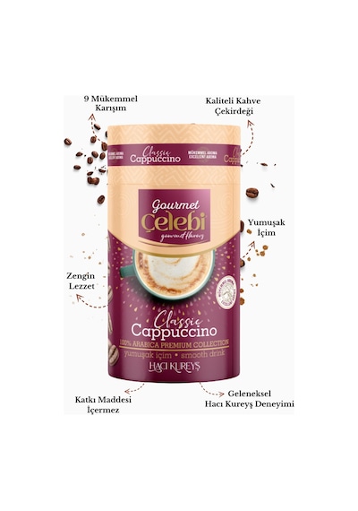 Cappuccino 250gr - Yumuşak İçim 7 Mükemmel Karışım Hazır