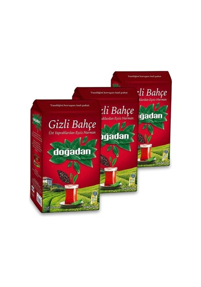 Doğadan Gizli Bahçe Siyah Dökme Çay 3 x 1 KG