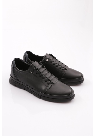 Dgn 9841 Erkek Kapali Bağcikli Sneaker Ayakkabi 9841-2505-R1617 Siyah - Lacivert
