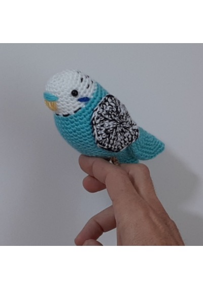 Amigurumi Kuş Muhabbet Kuşu Turkuaz Bebek Oyuncakları