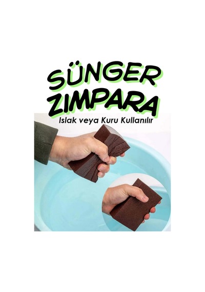 100 Kum Sünger Zımpara - Ahşap, Metal Ve Çelik Uyumlu Islak Kuru El Zımparası Takoz Sünger