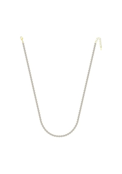 Merano Design 4mm Gold Su Yolu Kolye Gümüş