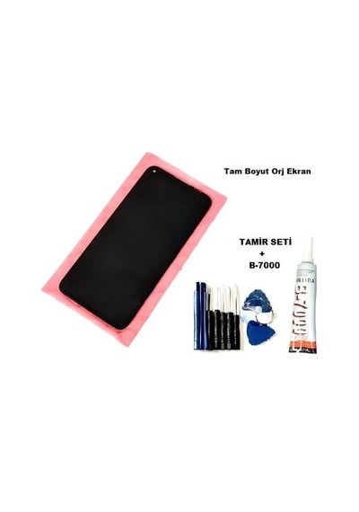 Tkgz - P40 Lite Lcd Ekran Dokunmatik Tam Boyut B-7000+tamir Seti Standart