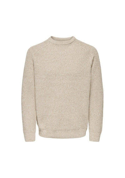 Only & Sons Onsjoın Rlx Ls Raglan Knıt Silver Lining Çok Renkli