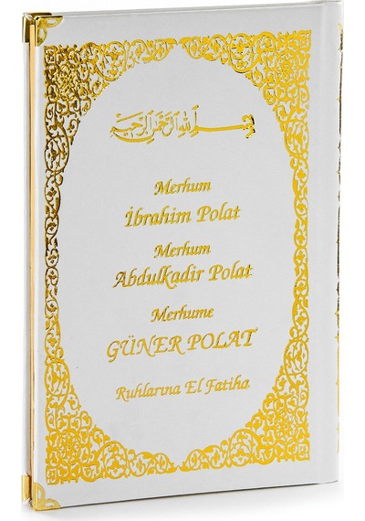 50 Adet - Isim Baskılı Ciltli Yasin Kitabı - Orta Boy - 128 Sayfa N11.5206