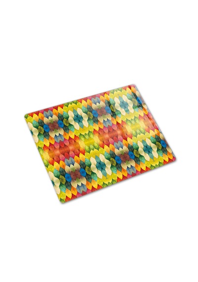 Cam Kesme Tahtası -cam Kesme Tablası Renk Cümbüşü 29cm X 34cm