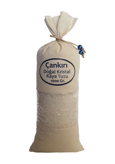 Çankırı Tuzu 4 Kg. 1kg.x4ad. Bez Torbada Iri Taneli Çankırı Tuz Kristal Kaya Tuzu Orijinal Çankırı