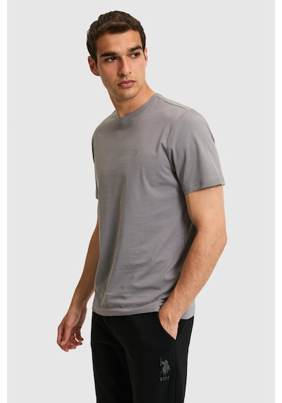 U.s. Polo Assn. Erkek Gri Tişört Basic 50326953-vr024