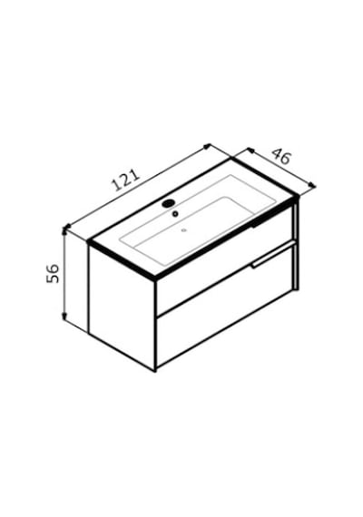 Orka Noventa 121 Alt Modül + Lavabo Cabana Diğer Orka Noventa 121 Alt Modül + Lavabo Cabana Diğer