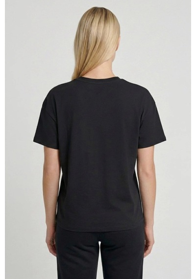 Hummel Sandalo Kadın Lacivert Yuvarlak Yaka T-shirt