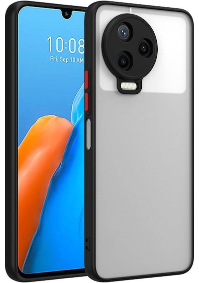 Nourthkiingdom İnfinix Note 12 Pro Kılıf Nrtk Hux Kapak - Siyah Siyah