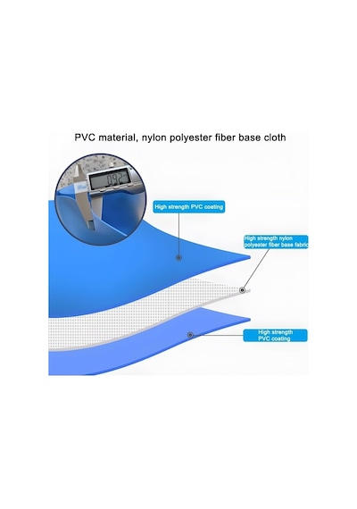 Tr Su Depolama Tankı, Büyük 3x1.2m Yer Üstü Pvc Balık Göleti - Koi Kültürü Ve Tarımsal Sulama İçin Katlanabi