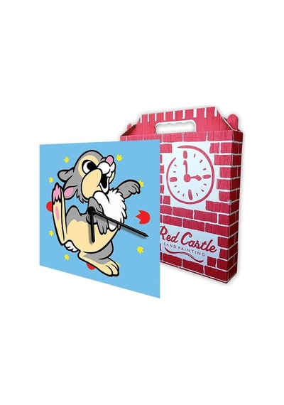 Disney Thumper Saat Clock Kum Boyama Seti-red Castle S-0019