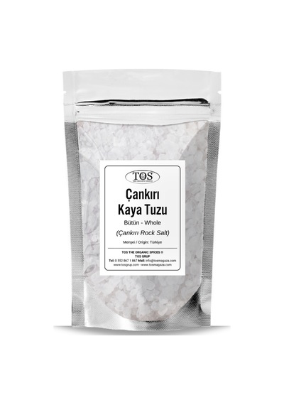 Tos The Organic Spices Çankırı Kaya Tuzu Bütün 1 KG Çankırı Rock Salt Whole