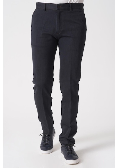 Whitw Stone Brasília P1032 Cosmos Pamuklu Slim Fit Pantolon Siyah Siyah