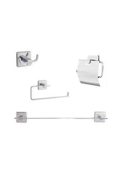 Banora Infinity 4'lü Premium Lux Banyo Seti, Pirinç Paslanmaz, Krom Diğer