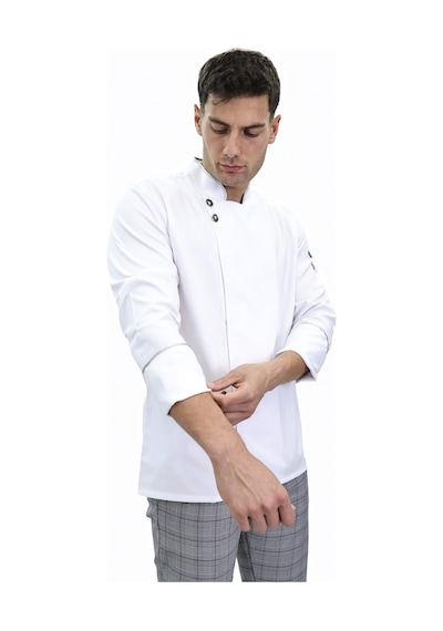 Çift Düğmeli Şef Ceket Aşçı Kıyafeti Chef Aşçı Forması Beyaz