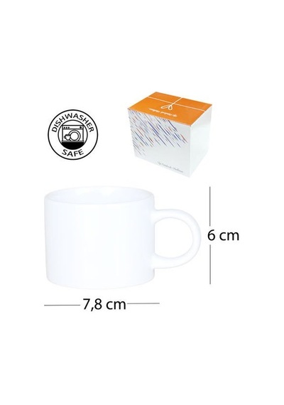 Sublimasyon Porselen Beyaz Sweet Fincan - Kutulu